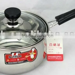 JQB-2012 Single Handle Stainless Steel Cooking Pot thumbnail-1