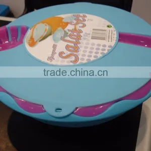 High Quality Food Grade Round Plastic Salad Bowl Set,4PCS Mixing Bowl thumbnail-3
