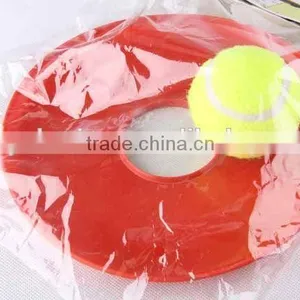 2PC Plastic Pet Toy Hollow Frisbee With Tennis Ball/new Design Hot Sale Dog Toy thumbnail-3