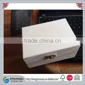 Unfinished Handmade Polished Wooden Gift Box thumbnail-1