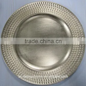 GOLD FOIL PP PLASTIC CHARGER PLATE thumbnail-1