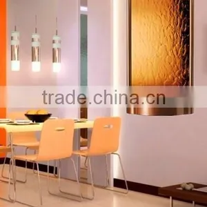 Indoor Hanging Water Wall Stainless Steel Decorative Mirror Glass thumbnail-2