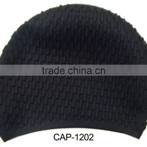 100% Silicone Shark Swim Cap,funny Swimming Cap,water Drop Design(CAP-1200) thumbnail-3
