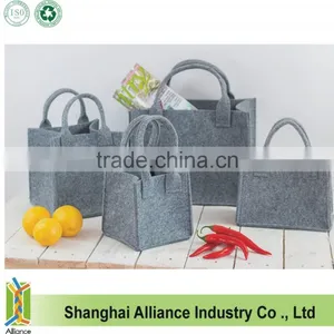 Felted Wool Gray Tote Bag / Felted Shoulder Tote Bag thumbnail-1