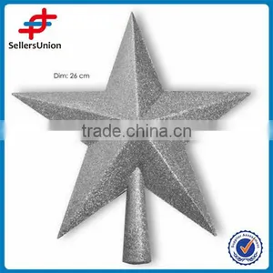 Color Printing Silver Star Shape Christmas Tree Decoration thumbnail-1