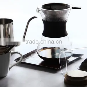 Popular Glass Drip Coffe Maker With Stainless Steel Filter Amazon Hot Borosilicate Glass Cold Brew Ice Coffee Maker thumbnail-1