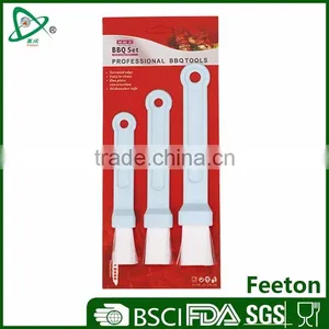 3pcs Promotional Food Safe Plastic Basting Bbq Brush Set thumbnail-1