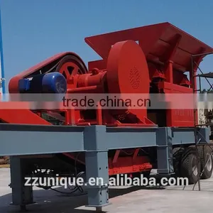 China Durable Dobule Axle Mobile Crusher Plant for Quarry thumbnail-1