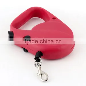One-handed With Lock Retractable Pet Etendable Leash Lead for Dogs Cats Small Medium Large 3M Red Black Pink High Quality thumbnail-6