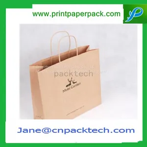 Customized Printing Fashion Bags Shopping Handbags Kraft Paper Bag thumbnail-1