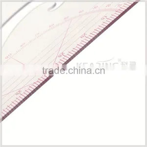 Kearing Sanwich Line Triangle Scale Ruler, 1/4 & 1/5 Scale for Fashion Design, High Quality Ruler for Sewing Market #8545 thumbnail-6