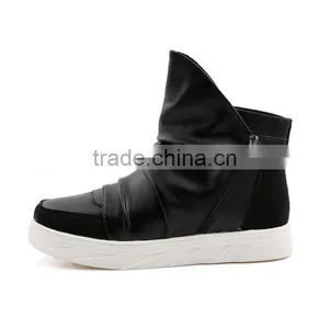 High Quality White Casual Shoes Fashion Brand China Factory, Adults Lace up Casual Leather Shoes Sneakers Sample for Men Women thumbnail-3