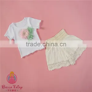 Baby Girls Summer Clothes T-shirt Tops+Shorts Outfits Girls Set thumbnail-2