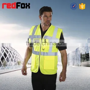 High Visibility Reflective Safety Vest With Custom Logo in Stocks thumbnail-5