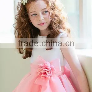 2 Colors Sweety Halter Gown Little Queen Flower Girl Dress thumbnail-3