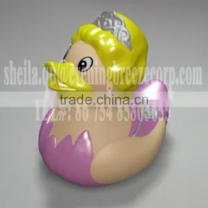 5cm Mini Orange Skin Rubber Duck, Promotion Skin Duck, Floating Skin Bath Duck Toy thumbnail-2