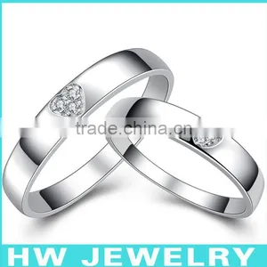 Gift Handmade 925 Silver Couple Ring thumbnail-1