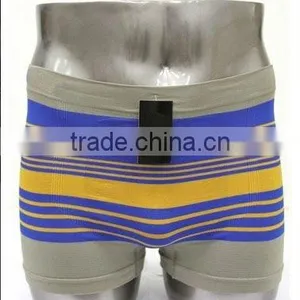 Wholesale Men Underwear Multi Strips Seamless Boxer Brief thumbnail-1