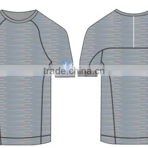 2015 Seamless Men Fashion Sports Shirt Short Sleeve thumbnail-5