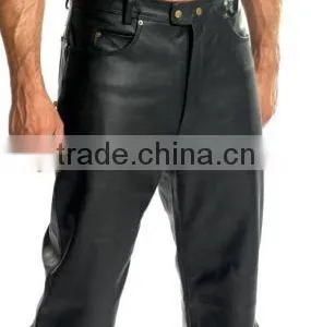 MEN LEATHER PANTS 2014 / CUSTOM MADE MENS LEATHER PANTS thumbnail-1