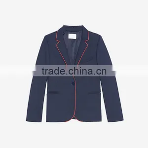 New Fashion Italian Collars Edging Trim Button Fasten Dot Print Jackets Womens thumbnail-6