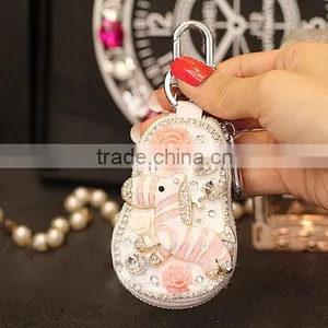 2017 Early Spring Fashion Rabbit Fur Ball Pony Key Bag/keychain/woman thumbnail-4