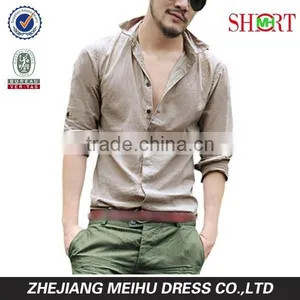 Hawaii Styling Men's Cotton Linen Blend Shirts Ultra Light Colorful Shirts thumbnail-3
