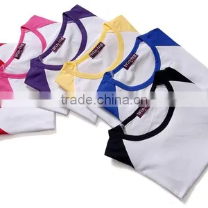 Cheap Combination White&black Color Blank Long Sleeve t Shirt thumbnail-3
