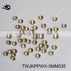 Hot Fix Metal Nailhead Cancave Studs Special Shape Metal Studs 5MM thumbnail-1