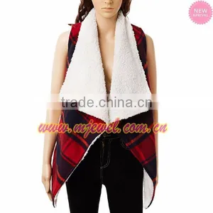 Stocks Wholesale Shearling Sueded Vest thumbnail-1