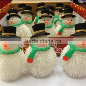 Tpr Christmas Ornament Snowman Puffer Ball Squishy Puffer Ball Bulk thumbnail-1