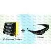 OEM 3D Package Black Stereo 3D Glasses With Trolley thumbnail-1