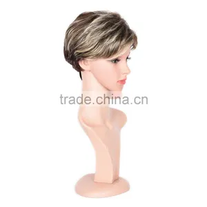 Large Stocks! High Quality Synthetic Cosplay Wig, Short Dark Brown Cosplay Hair Wig,cute Cosplay Wig thumbnail-2