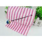 Green Red Striped Microfiber Cleaning Cloth , Glass Cleaning Microfiber Cloths thumbnail-1