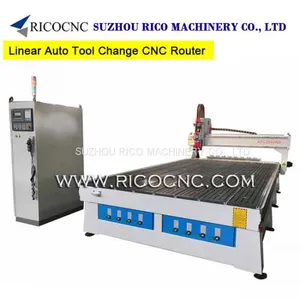 3 Axis Linear Auto Tool Change CNC Router With Italy HSD 9.0KW Spindle ATC2040AD thumbnail-1