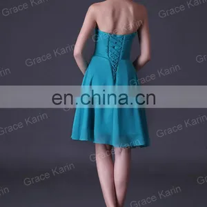 2015 Grace Karin New Women's Sexy Short Off-Shoulder Bridesmaid Dress CL3474 thumbnail-2