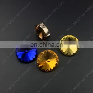 Round Shape Crystal Fancy Stone for Costume Accessories thumbnail-2