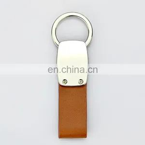 Fashionable Patterns Custom Logo Leather With Metal Key Chain thumbnail-2