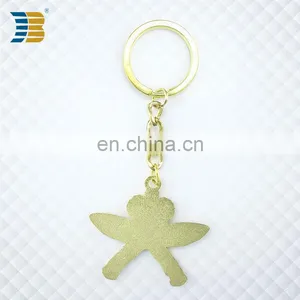 Tennis Rackets Shape Custom Metal Gold Plating Keychain thumbnail-2