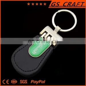 Cheap Custom Handmade Leather Keychain/heart Shape Leather Keychain thumbnail-2