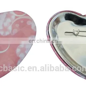 Custom Heart Shaped Lapel Pin With Butterfly Clutch thumbnail-5