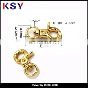 Shiny Gold Fashion Custom Metal Dog Clip thumbnail-2