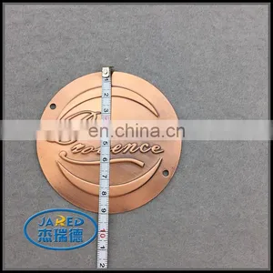 Embossed Metal Crafts 3D Aluminum Round Wine Label thumbnail-4