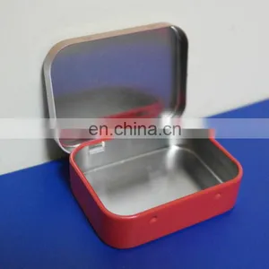 Mini Metal Tin Case With Hinge/altoid Candy Tins thumbnail-2