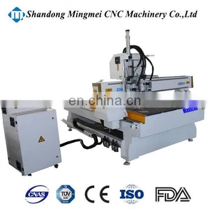 4.5kw Air Cool Spindle Double Heads Cnc Milling Wood Door Carving Cnc Router Engraving Machine With With Vacuum Table thumbnail-5