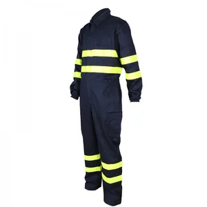Offshore Anti-flame Work Coveralls With Reflective Tape thumbnail-2