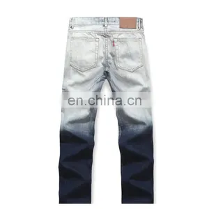 DiZNEW OEM Ripped 12 OZ Denim Custom Design no Brand Men Jeans thumbnail-6