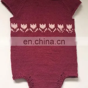 100% Cotton Romper Knitted Romper New Born Cute Baby Romper thumbnail-5