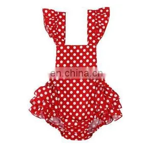 Wholesale 2018 Fashion Baby Clothes Soft Cotton Romper Ruffle Sleeve Baby Romper Suit thumbnail-3