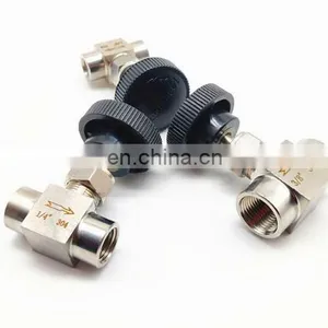 304 Stainless Steel Straight Through Female Thread Needle Valve thumbnail-2